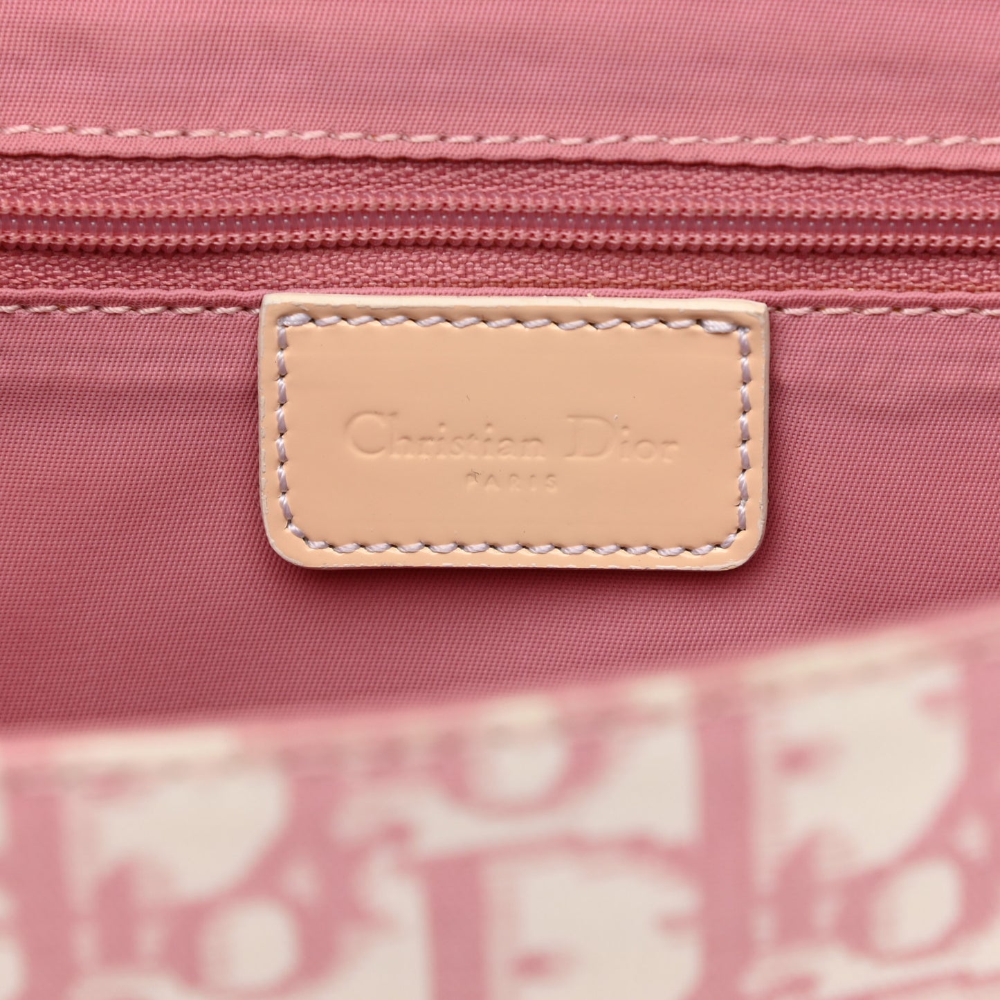 Monogram Girly Flap Reporter Rose Clair