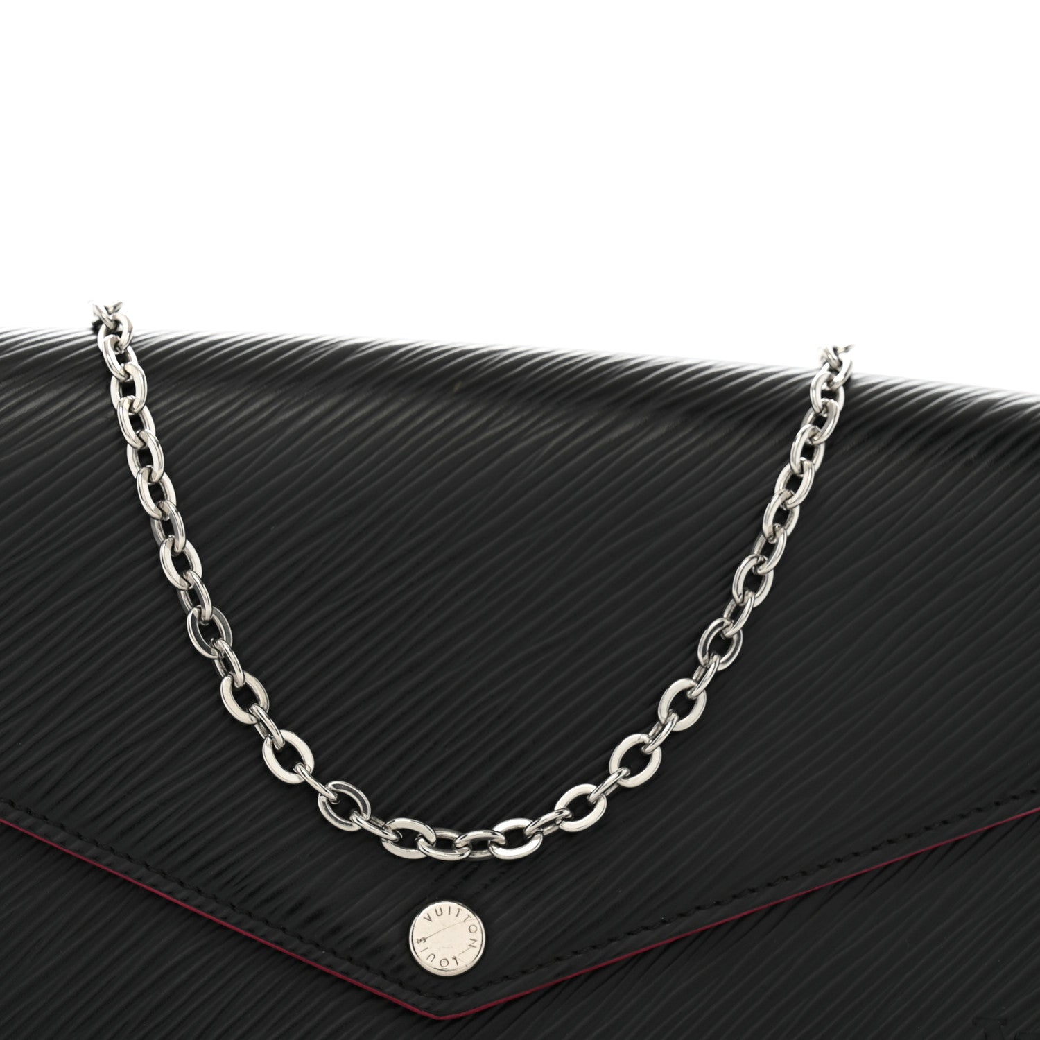 Louis Vuitton Epi Pochette Felicie Black Hot Pink 9 of 13