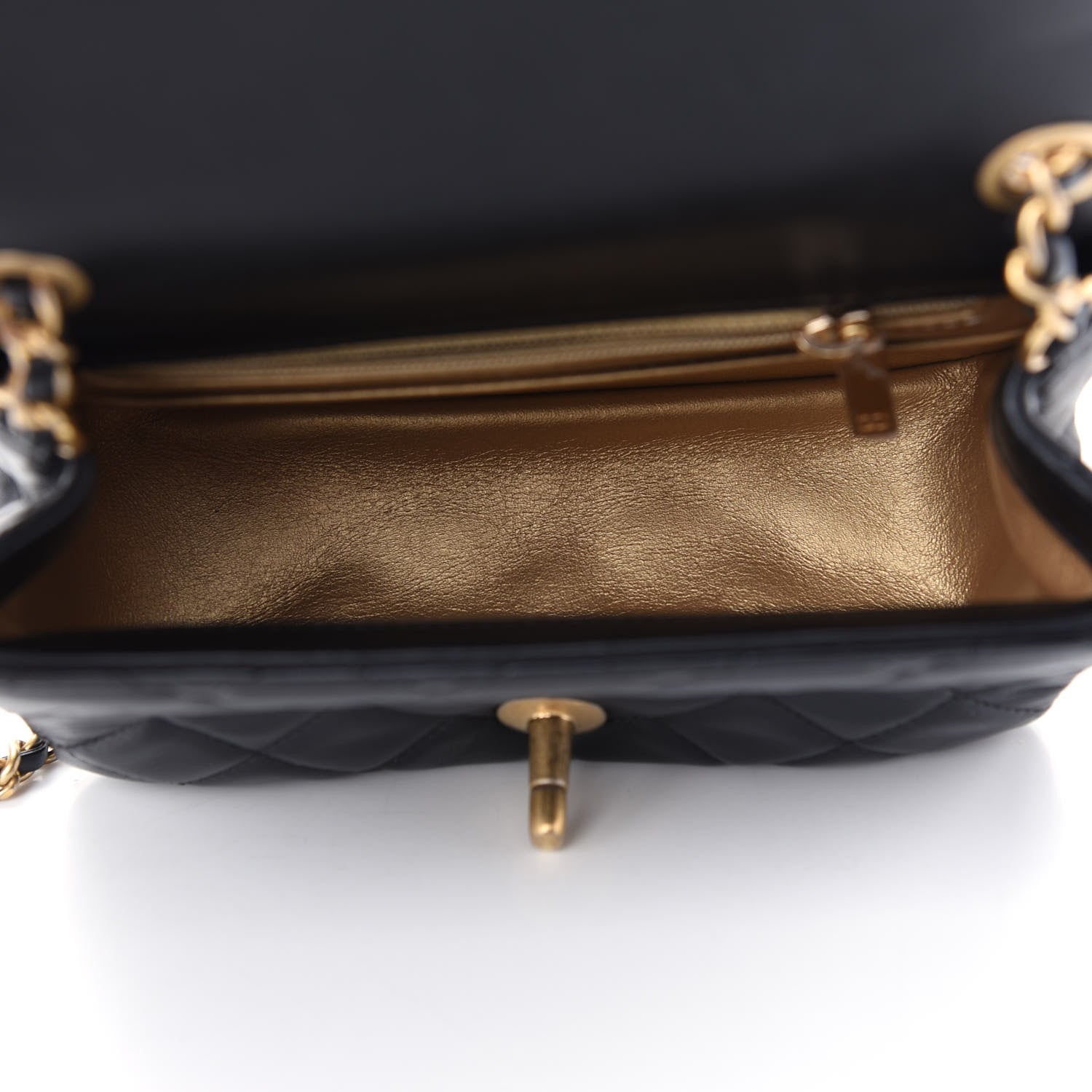 Chanel Lambskin Quilted Mini Pearl Crush Flap Black 5 of 9