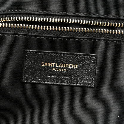 Saint Laurent Lambskin Quilted Maxi Icare Shopping Tote Black 7 of 10