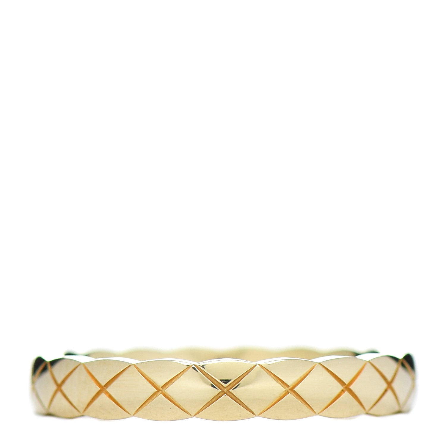 Chanel 18K Yellow Gold Mini Coco Crush Ring 54 6.75 3 of 5