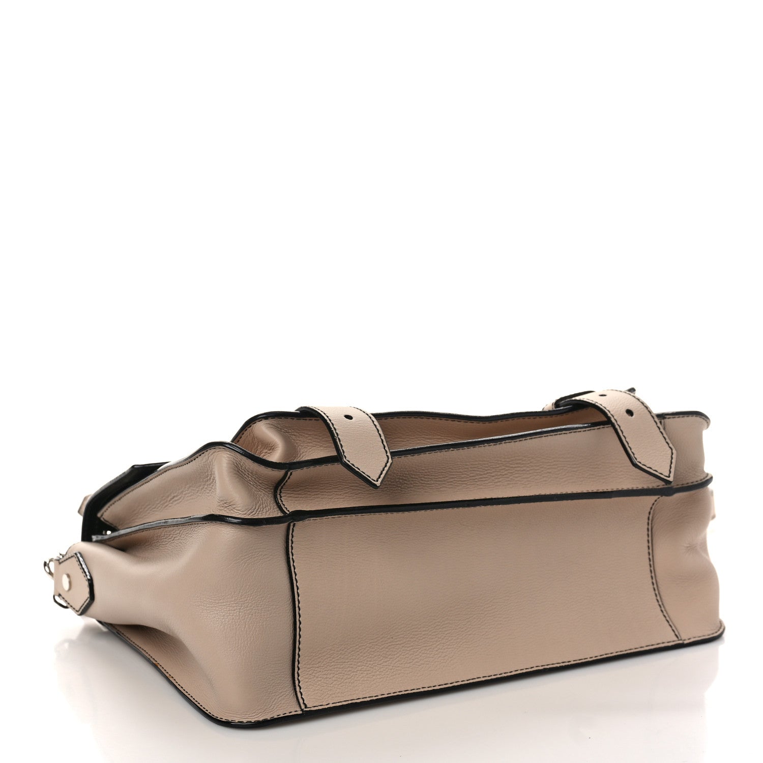 Proenza Schouler Grained Calfskin Medium Contrast Stitch PS1 Satchel Sand 4 of 8