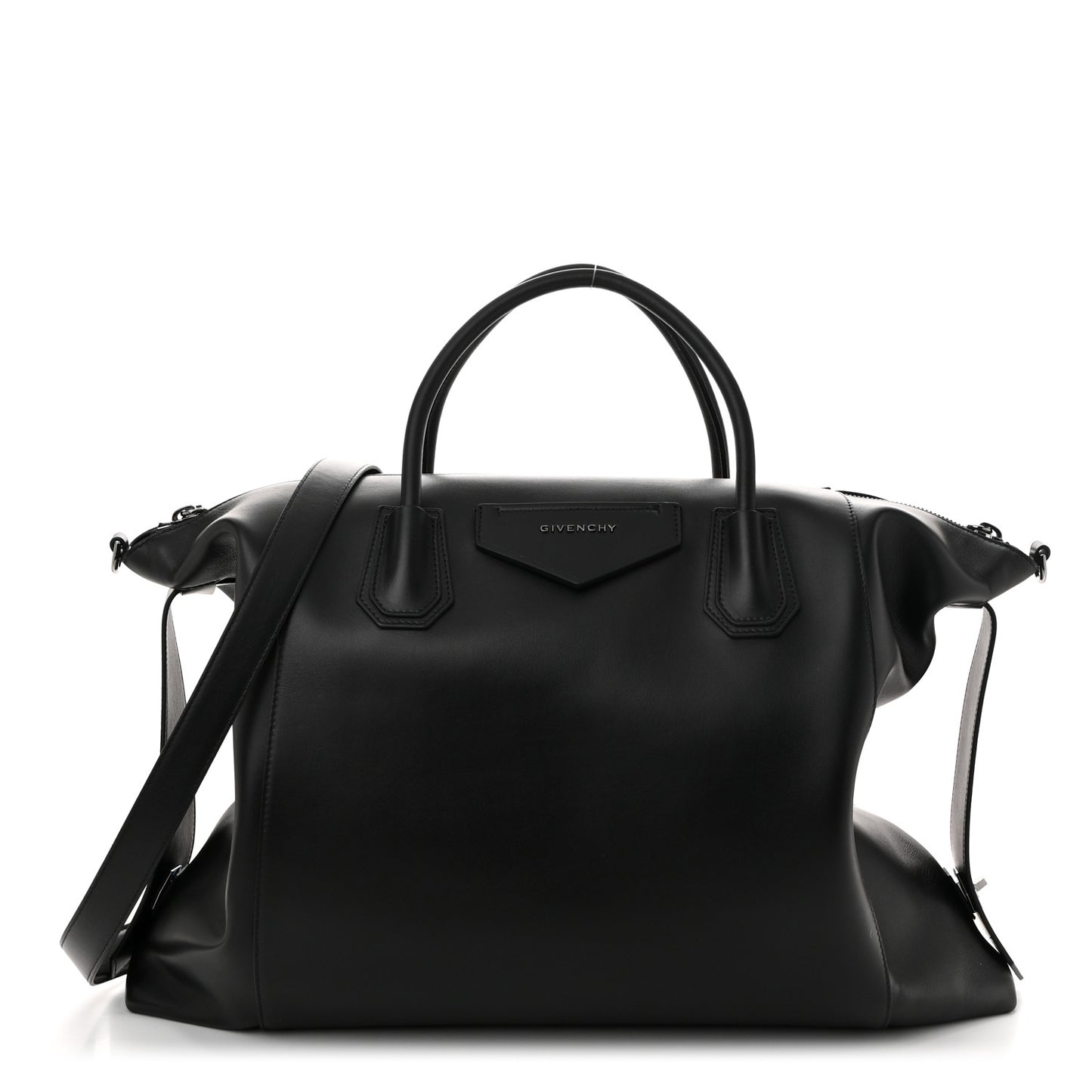 Smooth Calfskin Large Soft Antigona Black