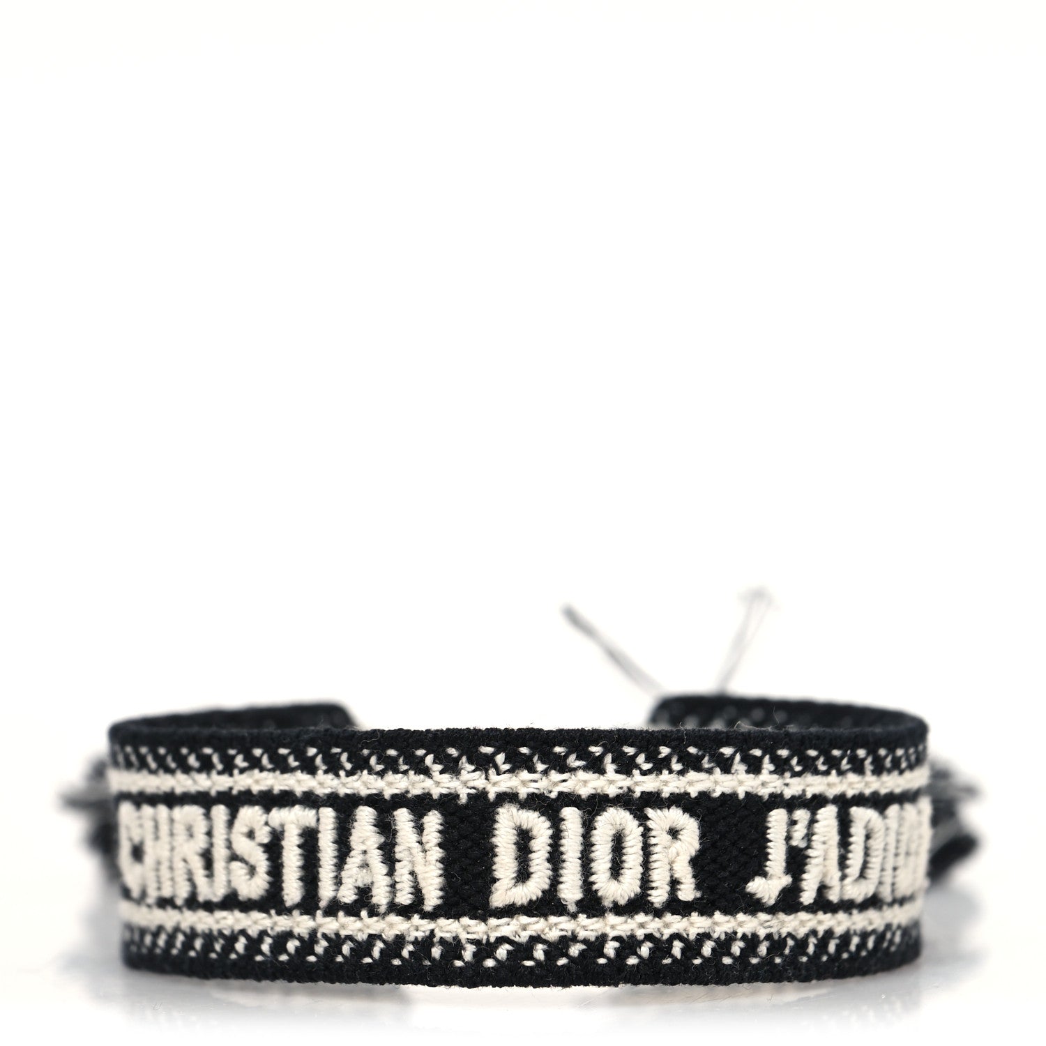 Christian Dior Woven Cotton J'Adior Friendship Bracelet Black 1 of 3