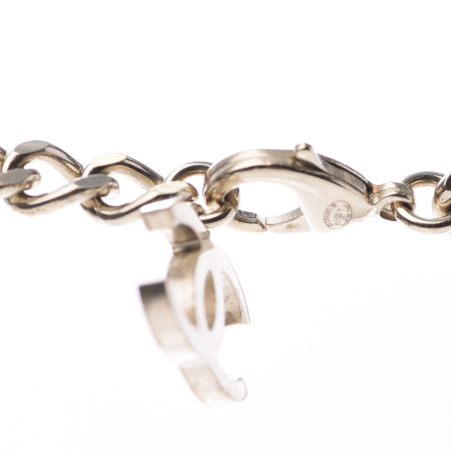 Chanel Glazed Calfskin CC Camellia Chain Necklace Gold Black 5 of 11