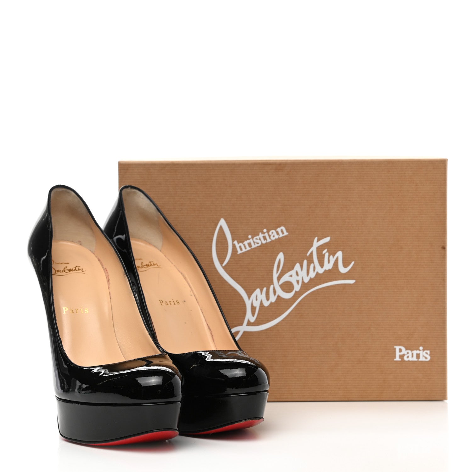 Christian Louboutin Patent Bianca 140 Pumps 39 Black 9 of 9