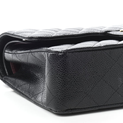 Chanel Caviar Quilted Medium Double Flap Black 8 of 10