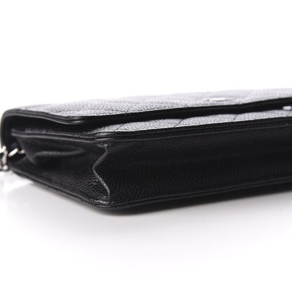 Chanel Caviar Quilted Wallet On Chain WOC Black 5 of 9