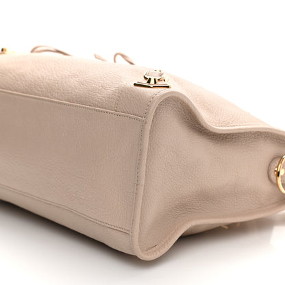 Balenciaga Chevre Gold Hardware Metallic Edge City Beige Praline 10 of 14