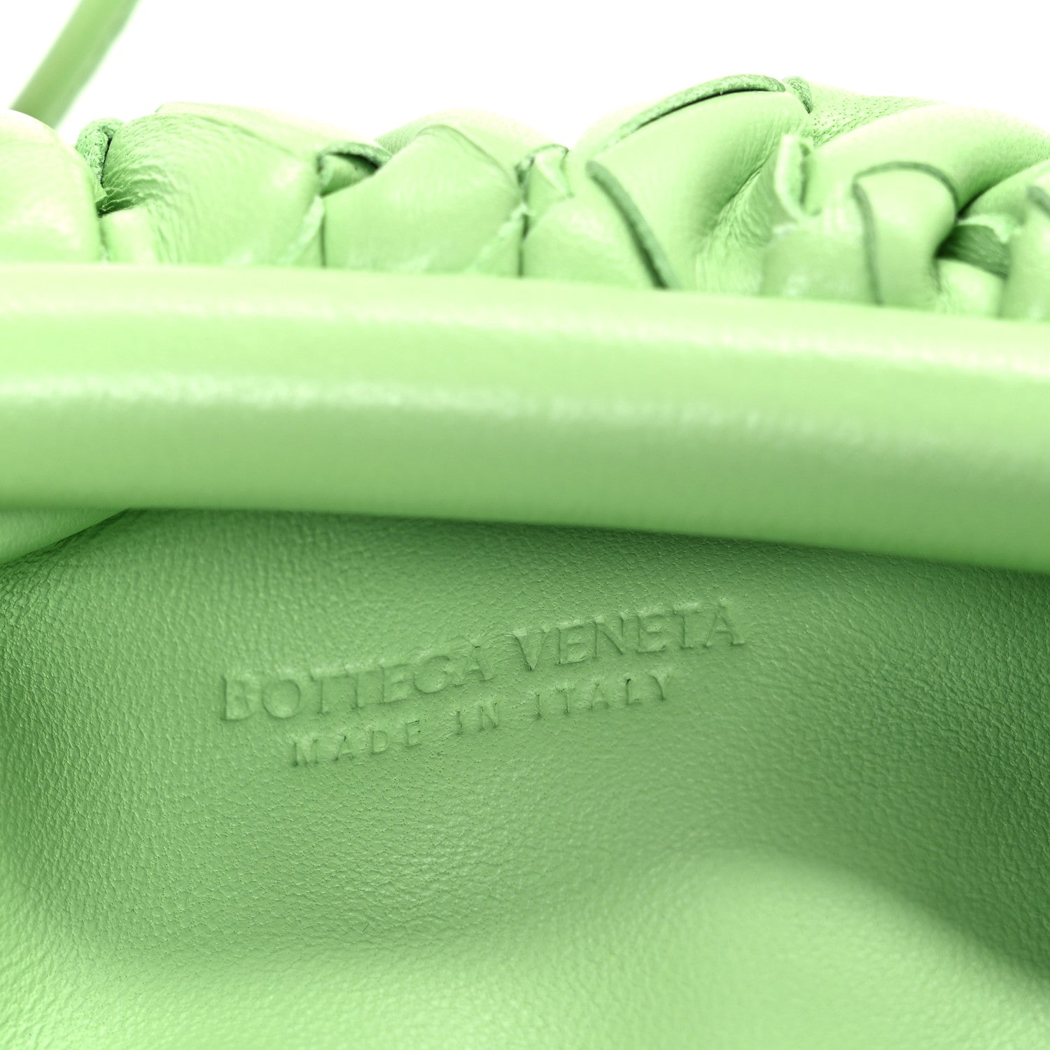 Bottega Veneta Nappa Intrecciato The Mini Pouch Pistachio 5 of 10
