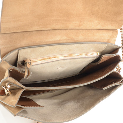 Chloe Suede Medium Faye Shoulder Bag Desert Beige 7 of 7