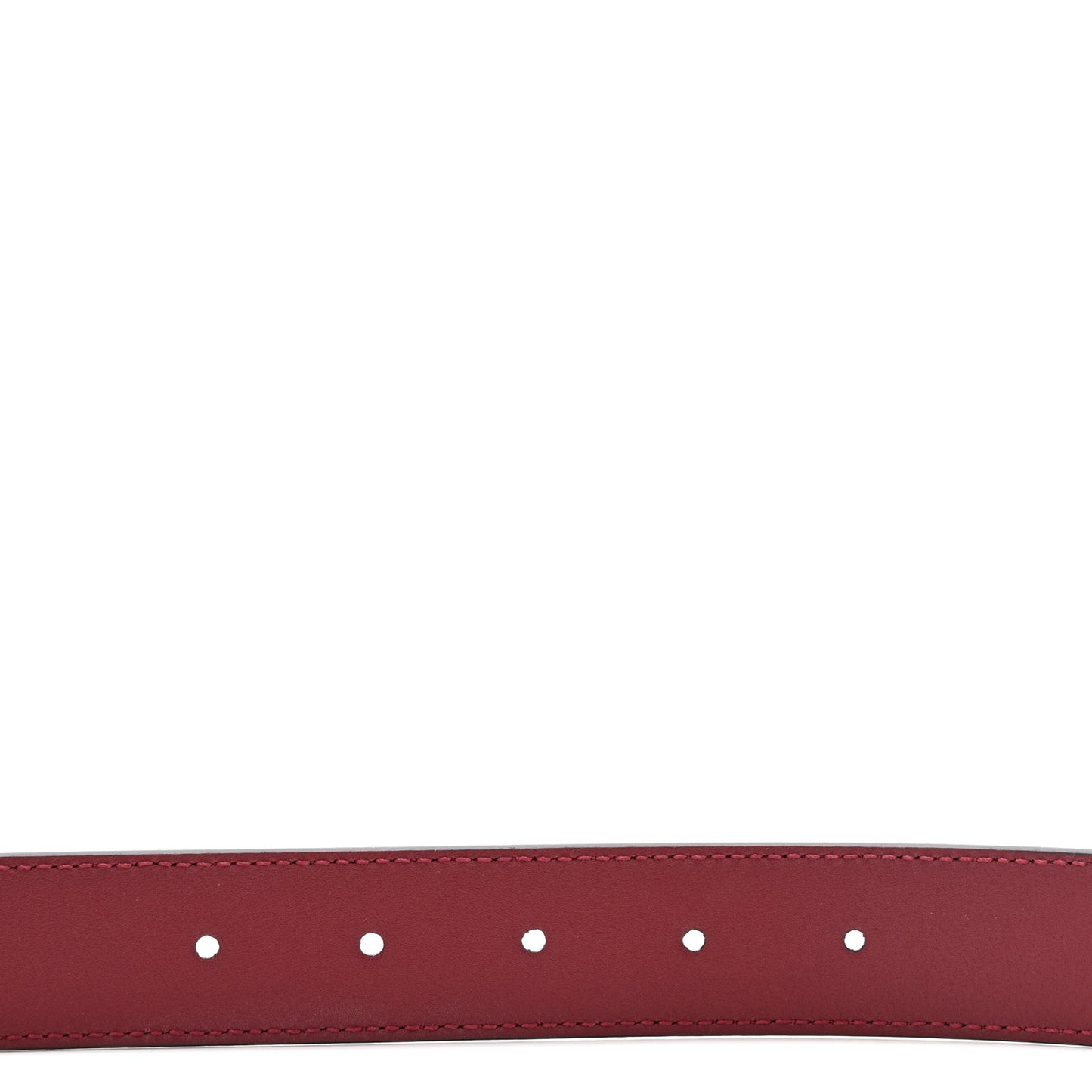 Plutone Calfskin Double G 30mm Belt 75 30 Rosso Ancora