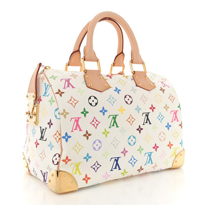 Louis Vuitton Monogram Multicolor Speedy 30 White 2 of 11