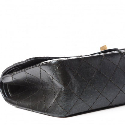 Chanel Glittered Aged Calfskin Quilted 2.55 Reissue 226 Flap Black 6 of 11