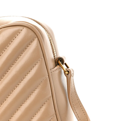 Saint Laurent Calfskin Matelasse Monogram Lou Camera Bag Dark Beige 15 of 17
