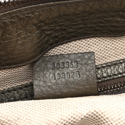 Gucci Metallic Cellarius Calfskin Small Soho Top Handle Satchel Sasso 7 of 15