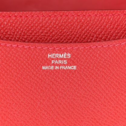 Hermes Epsom Constance 18 Rouge Casaque 6 of 13