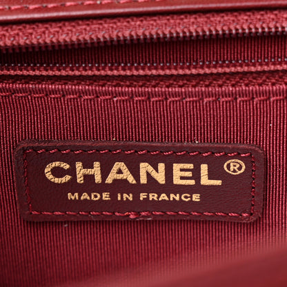 Chanel Lambskin Quilted New Medium Boy Flap Dark Red 6 of 15