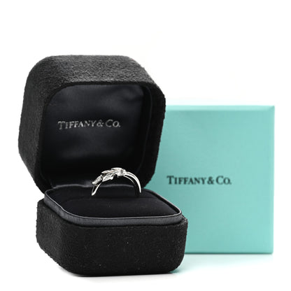 Tiffany Platinum Diamond Victoria Vine Ring 49 5 4 of 4