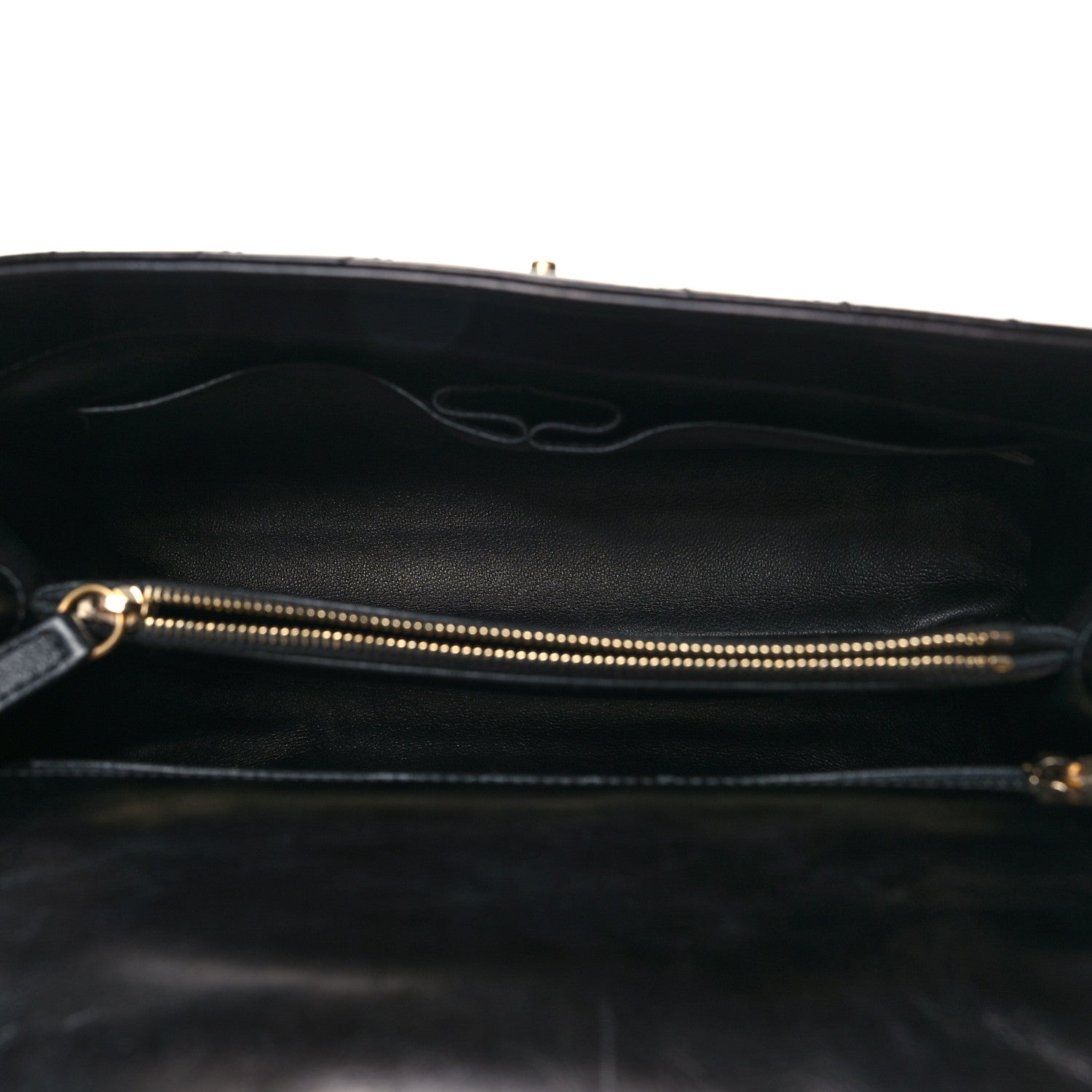 Chanel Calfskin Lizard Chevron Quilted Small Coco Handle Flap Black 5 of 12