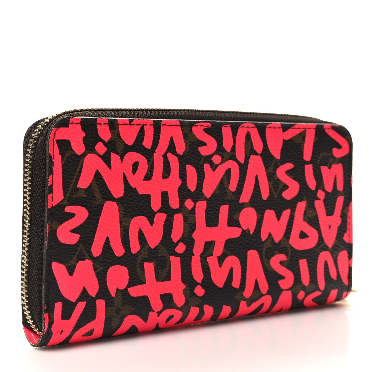 Louis Vuitton Monogram Graffiti Zippy Wallet Fuchsia 3 of 7