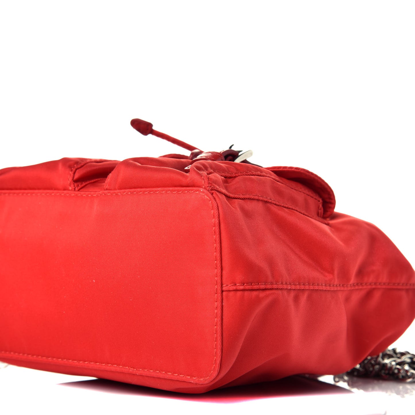 Nylon Vela Mini Crossbody Backpack Rosso