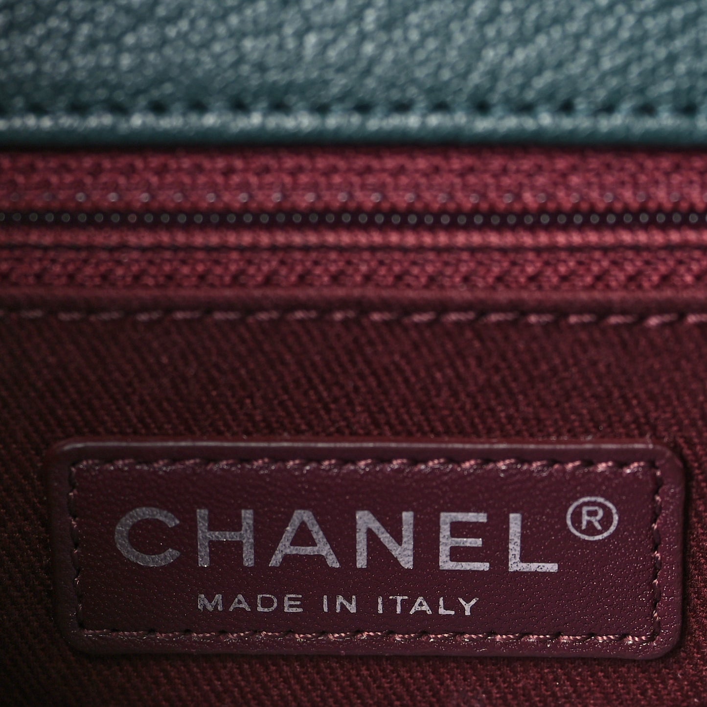 Goatskin Quilted Medium Perfect Edge Flap Green