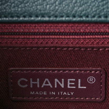 Chanel Goatskin Quilted Medium Perfect Edge Flap Green 6 of 9