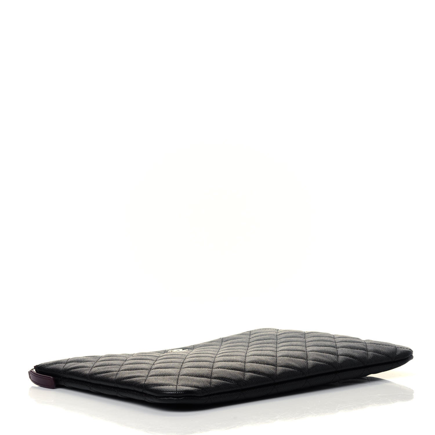 Chanel Caviar Quilted Medium Cosmetic Case Black 3 of 4