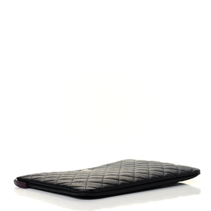 Chanel Caviar Quilted Medium Cosmetic Case Black 3 of 4