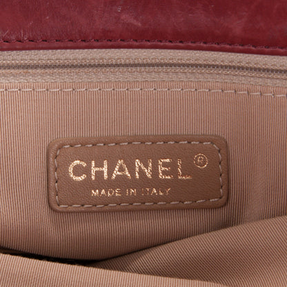 Chanel Calfskin Quilted Medium Retro Chain Tote Red 6 of 9