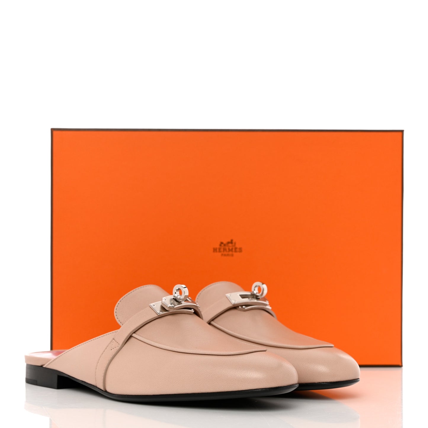 Goatskin Oz Mules 38 Beige Nude