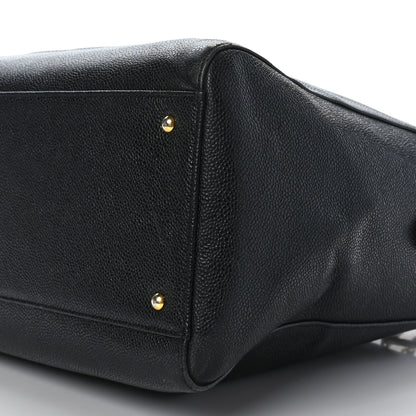 Chanel Caviar Large CC Shoulder Bag Black 9 of 9