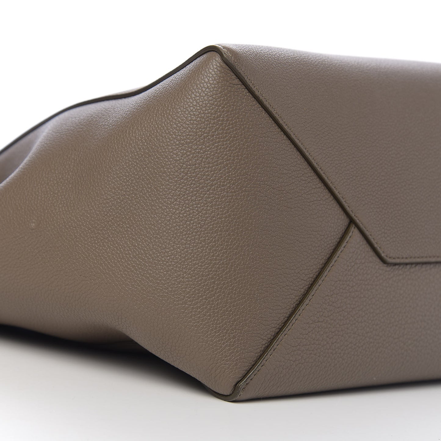 Soft Grained Calfskin Small Belt Cabas Phantom Taupe