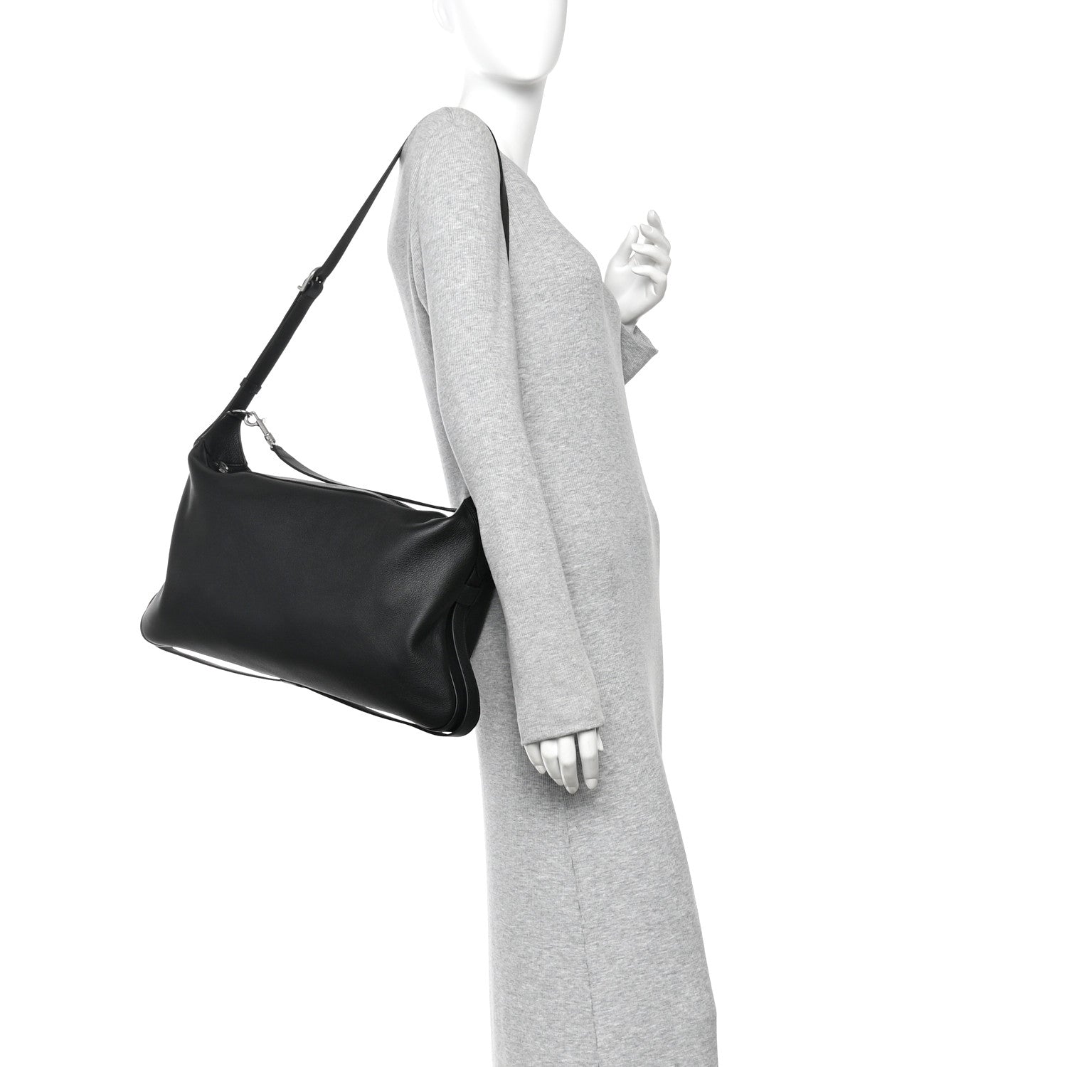 Celine Supple Calfskin Large Romy Shoulder Bag Black 2 of 11