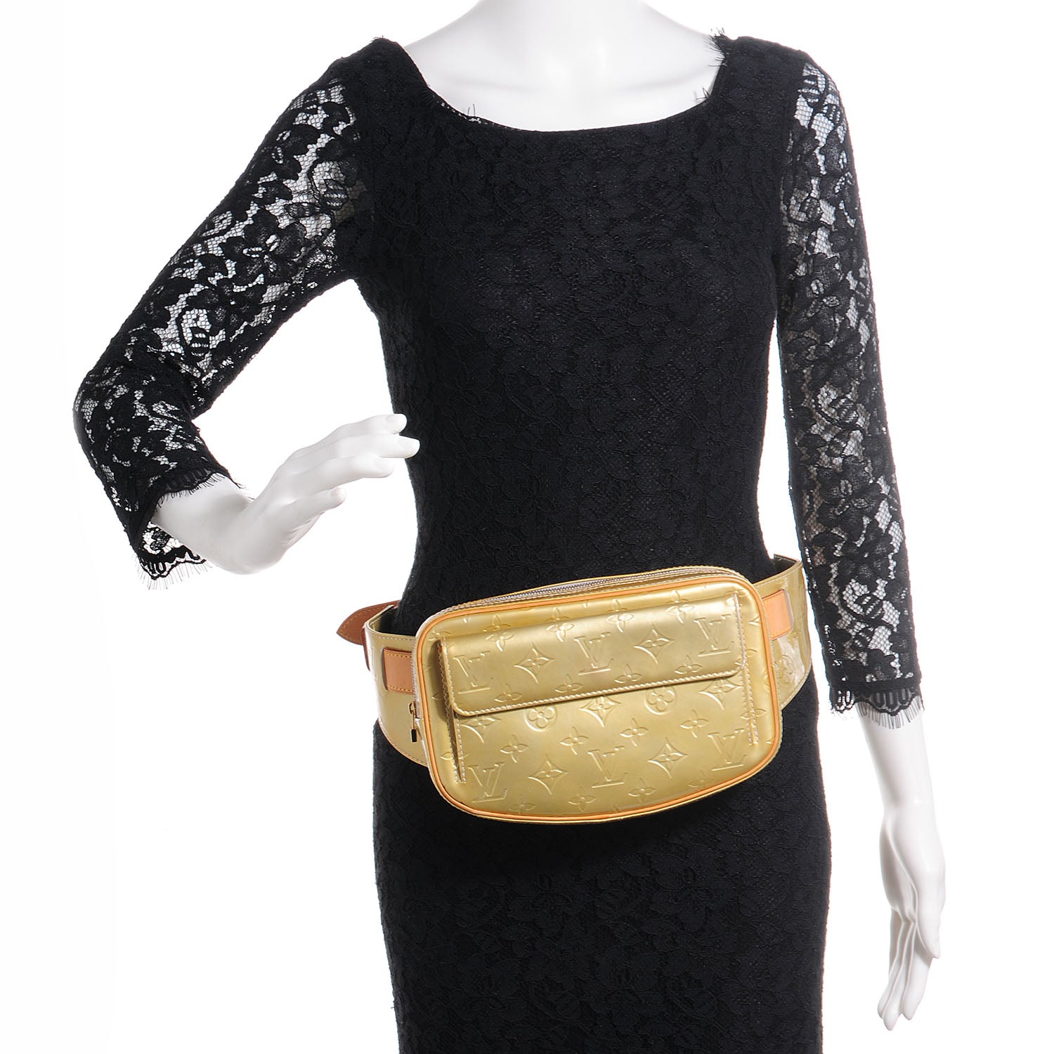 Louis Vuitton Vernis Fulton Waist Bag Grey 2 of 7