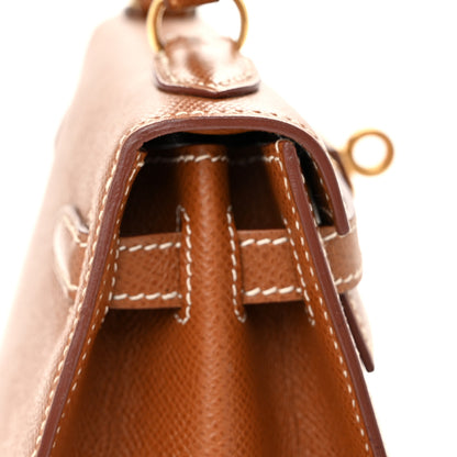 Hermes Courchevel Mini Kelly Sellier 20 Gold 12 of 12