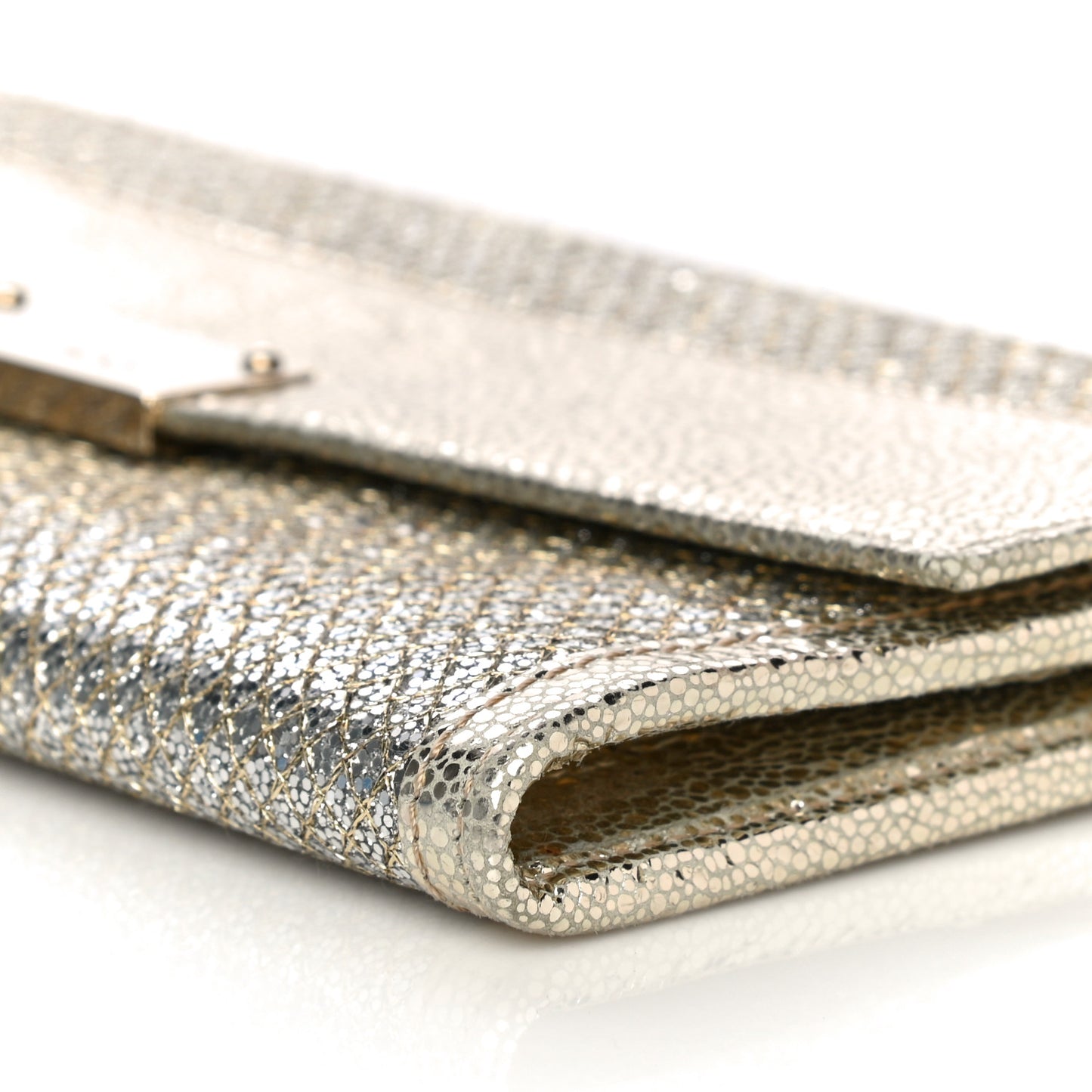 Glitter Fabric Reese Clutch Wallet Metallic