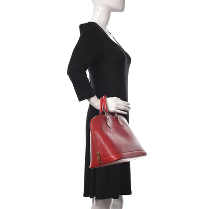 Louis Vuitton Epi Alma PM Castillan Red 2 of 13