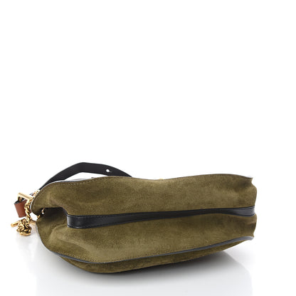 Chloe Calfskin Suede Small Hayley Hobo Eucalyptus 3 of 9
