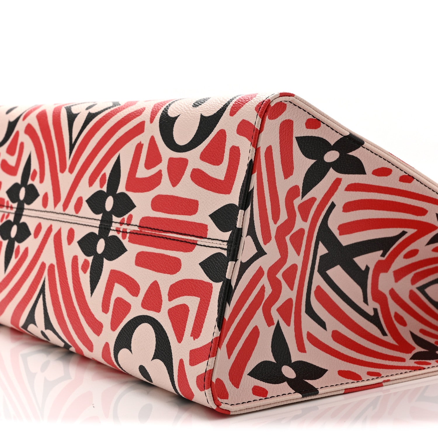 Louis Vuitton Monogram Giant Crafty Onthego GM Creme Rouge Black 10 of 10