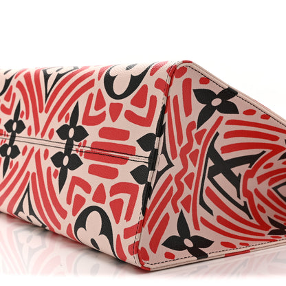 Louis Vuitton Monogram Giant Crafty Onthego GM Creme Rouge Black 10 of 10
