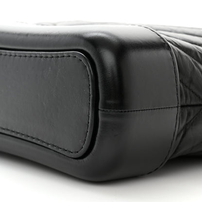 Chanel Aged Calfskin Chevron Quilted Small Gabrielle Hobo Black 10 of 10