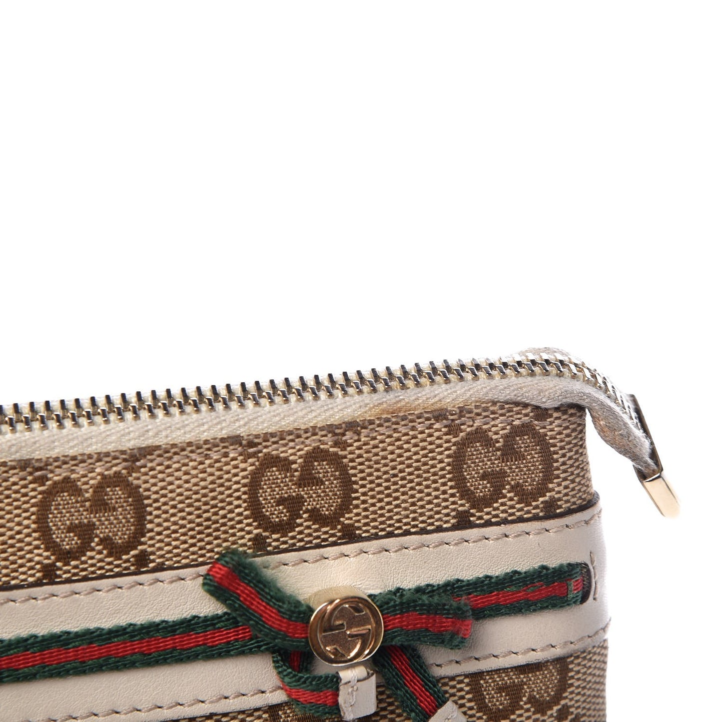 Monogram Mayfair Wristlet Off White