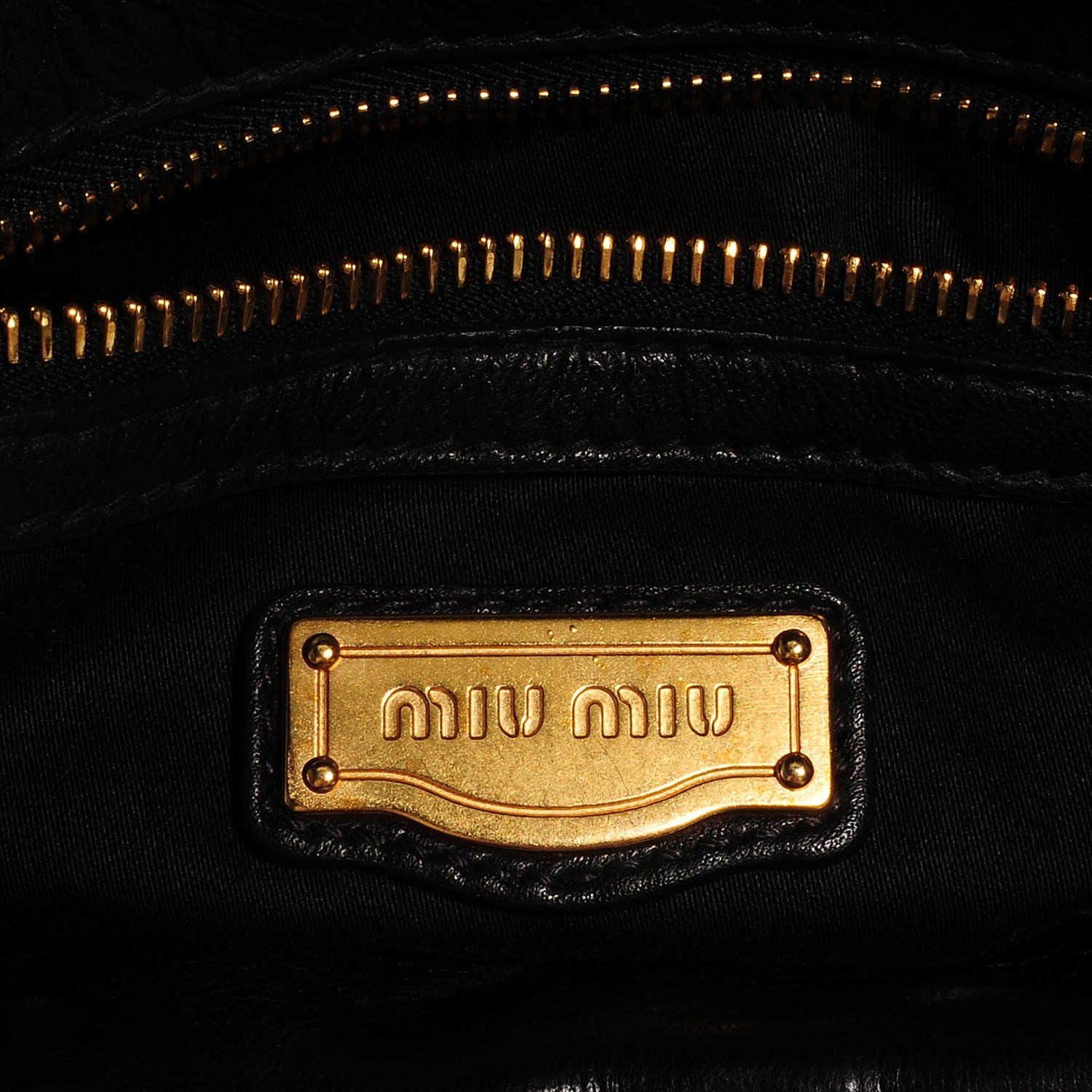 Miu Miu Nappa Matelasse Tote Nero Black 6 of 8