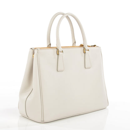Prada Saffiano Medium Galleria Double Zip Tote Talco 7 of 17