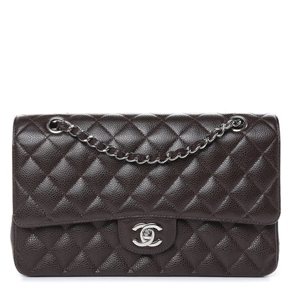 Chanel Caviar Quilted Medium Double Flap Brown 1 of 13