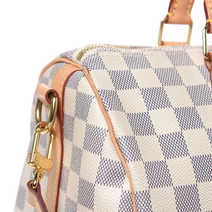 Louis Vuitton Damier Azur Speedy Bandouliere 30 11 of 13