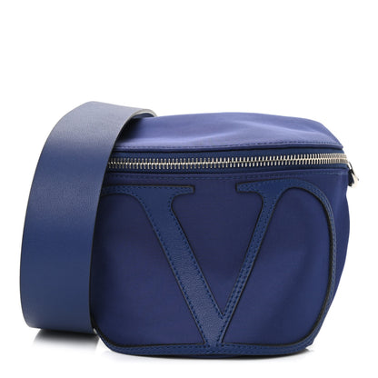 Valentino Garavani Nylon Vlogo Signature Belt Bag Blue 1 of 12
