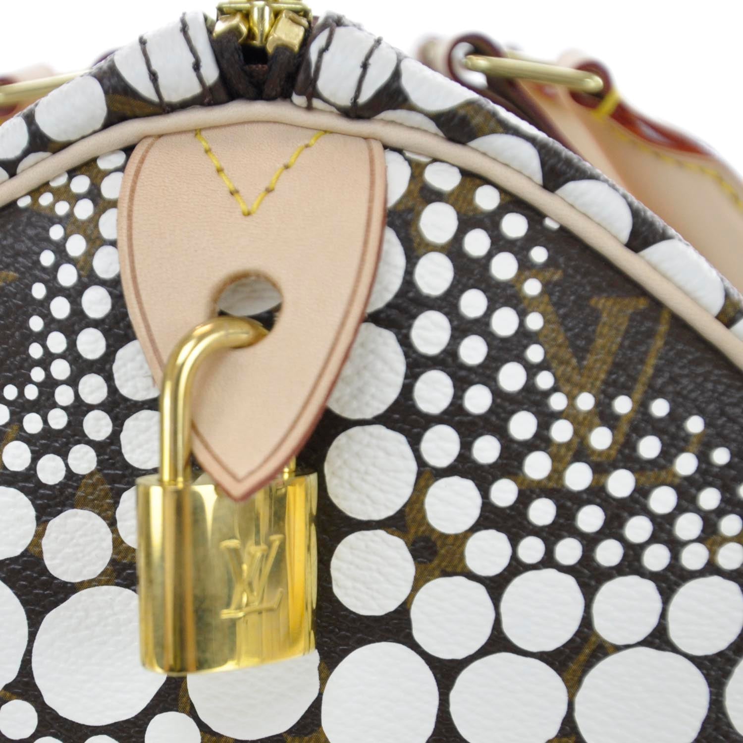 Louis Vuitton Monogram Kusama Town Speedy 30 White 8 of 12